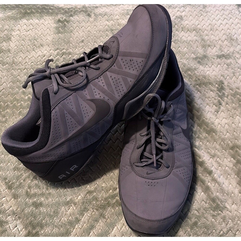 Nike Air Ring Leader Low Basketball Shoes Gray Black Size 15